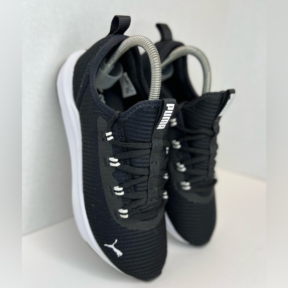 Puma Womens Softride Finesse Sport 376038-01 Black /White Sz 7 Running Sneakers - Picture 4 of 16